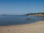 Plage devant bungalow