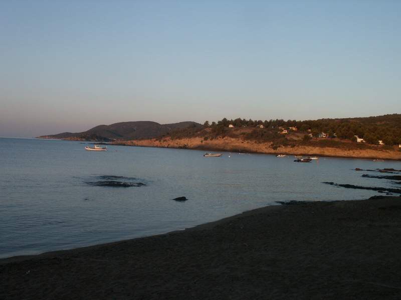 Plage devant bungalow